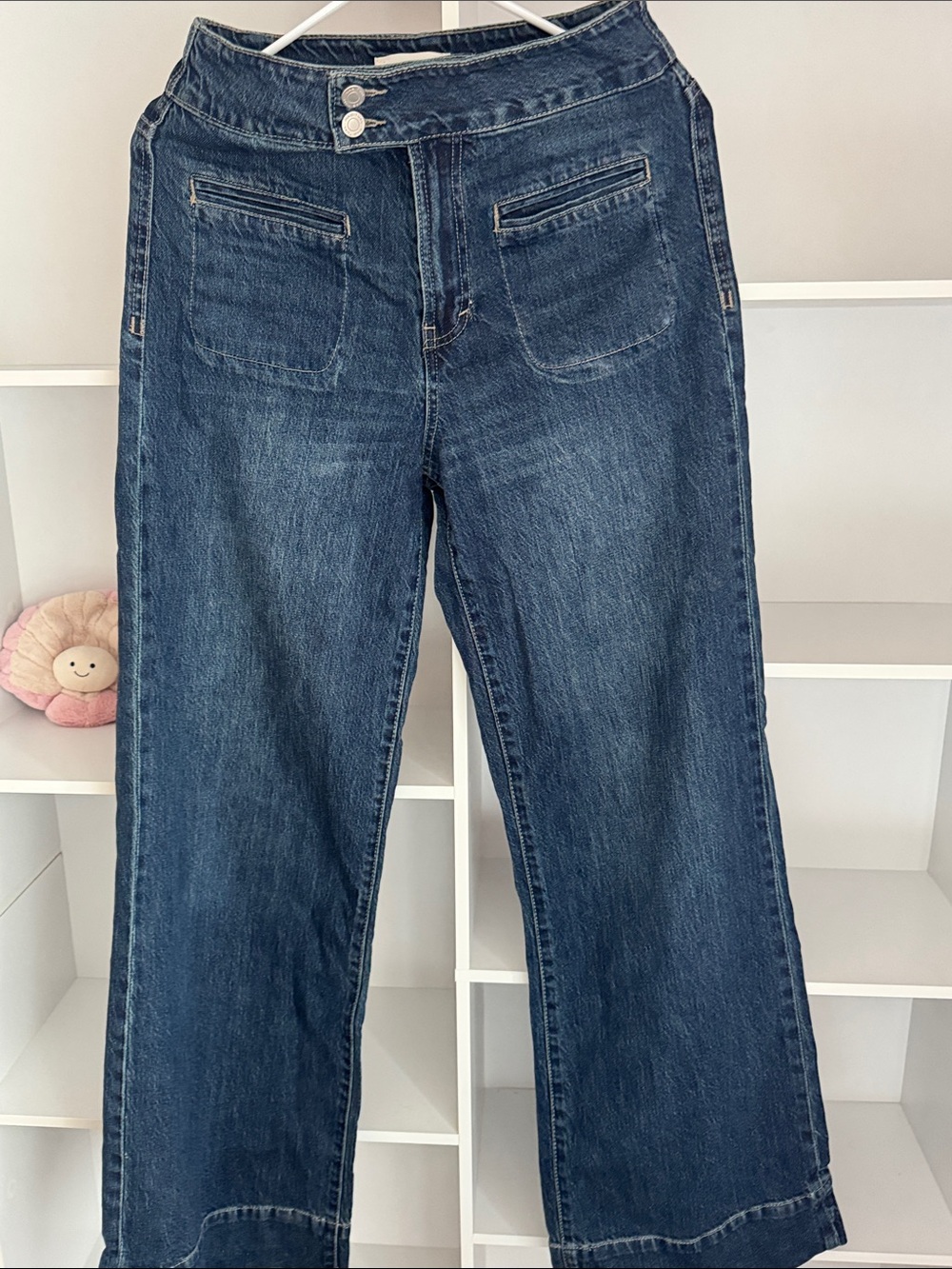Habitual Dark Blue Wide-Leg Women's Jeans